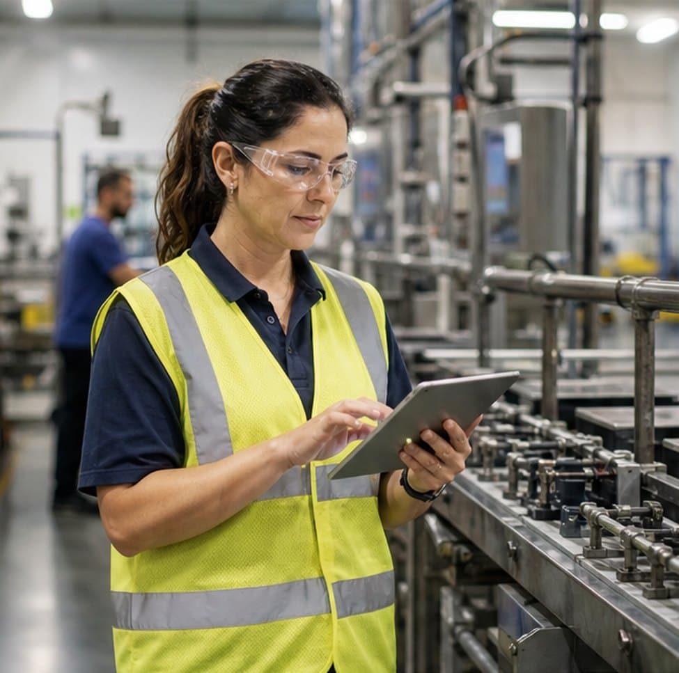 Manufacturing team at work